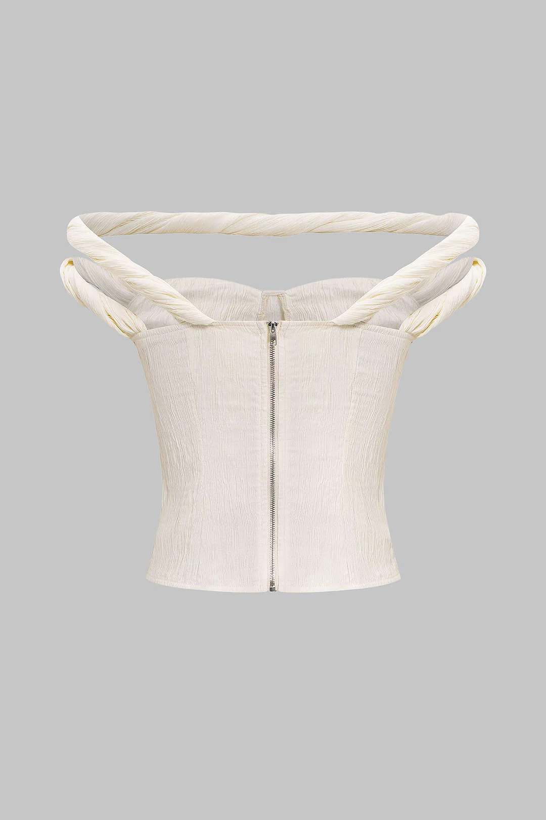 Twist Knot Zipper Tank Top - Flockneti