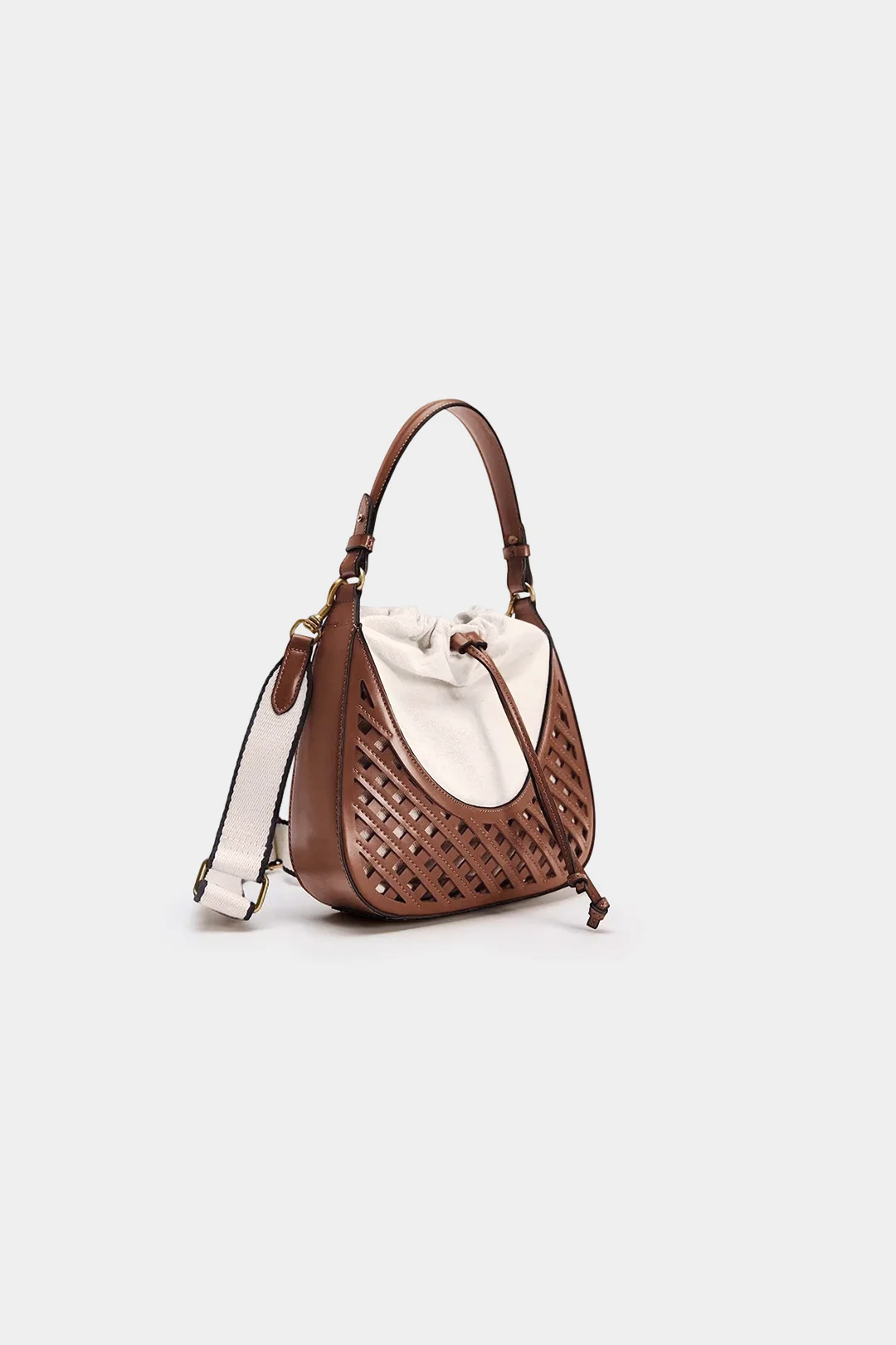 Woven Hollow Out Tote Bag - Flockneti