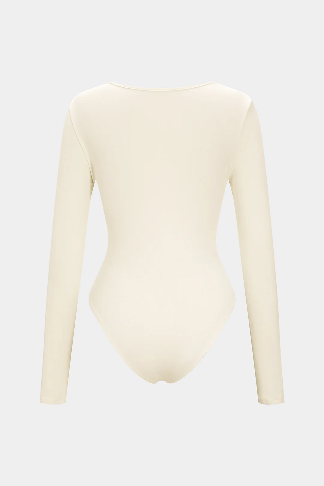 Cut Out Twist Knot Long Sleeve Bodysuit - Flockneti