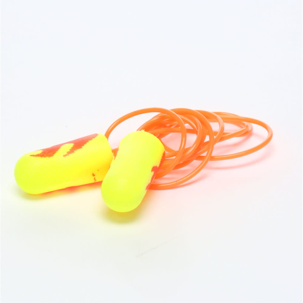 3M E-A-Rsoft Yellow Neon Blasts Earplugs 311-1252 Corded 200pk - Flockneti