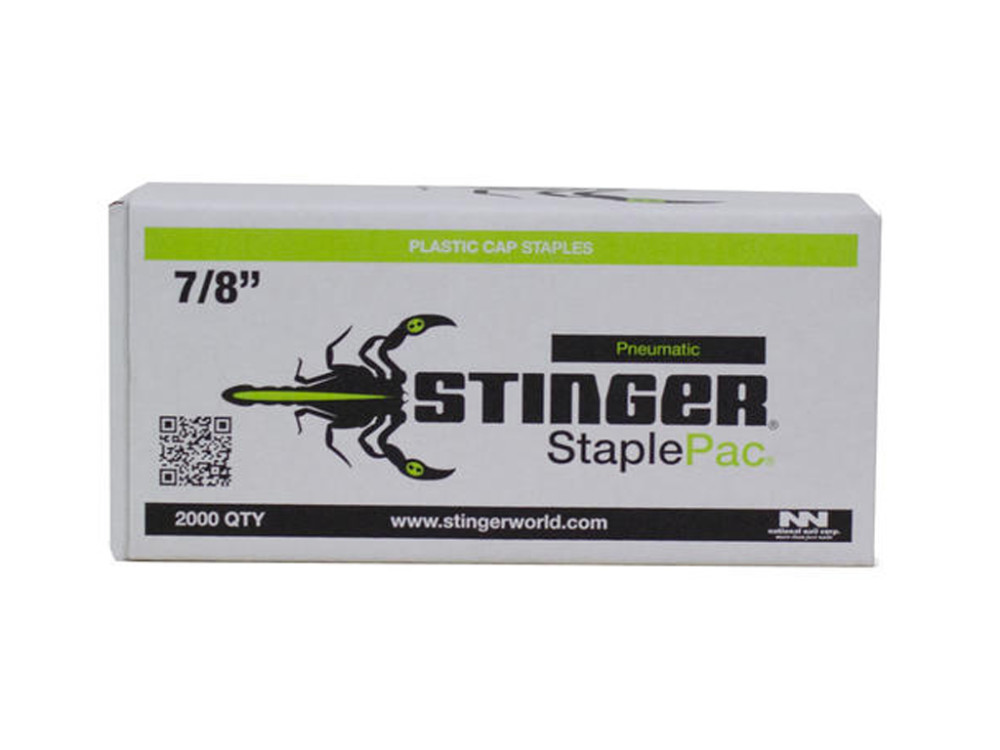 Stinger StaplePac for CS150 7/8″ Staples & Caps 2000ct - Flockneti