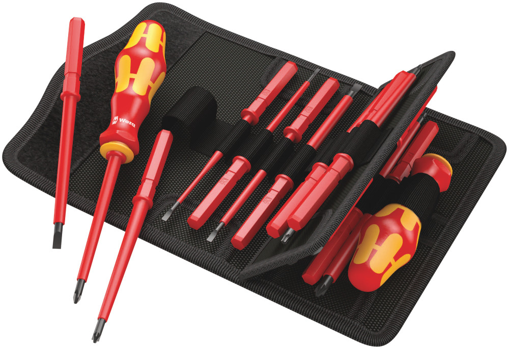 Wera Tools Kraftform Kompakt VDE 17 Universal 1 Set 17pc - Flockneti