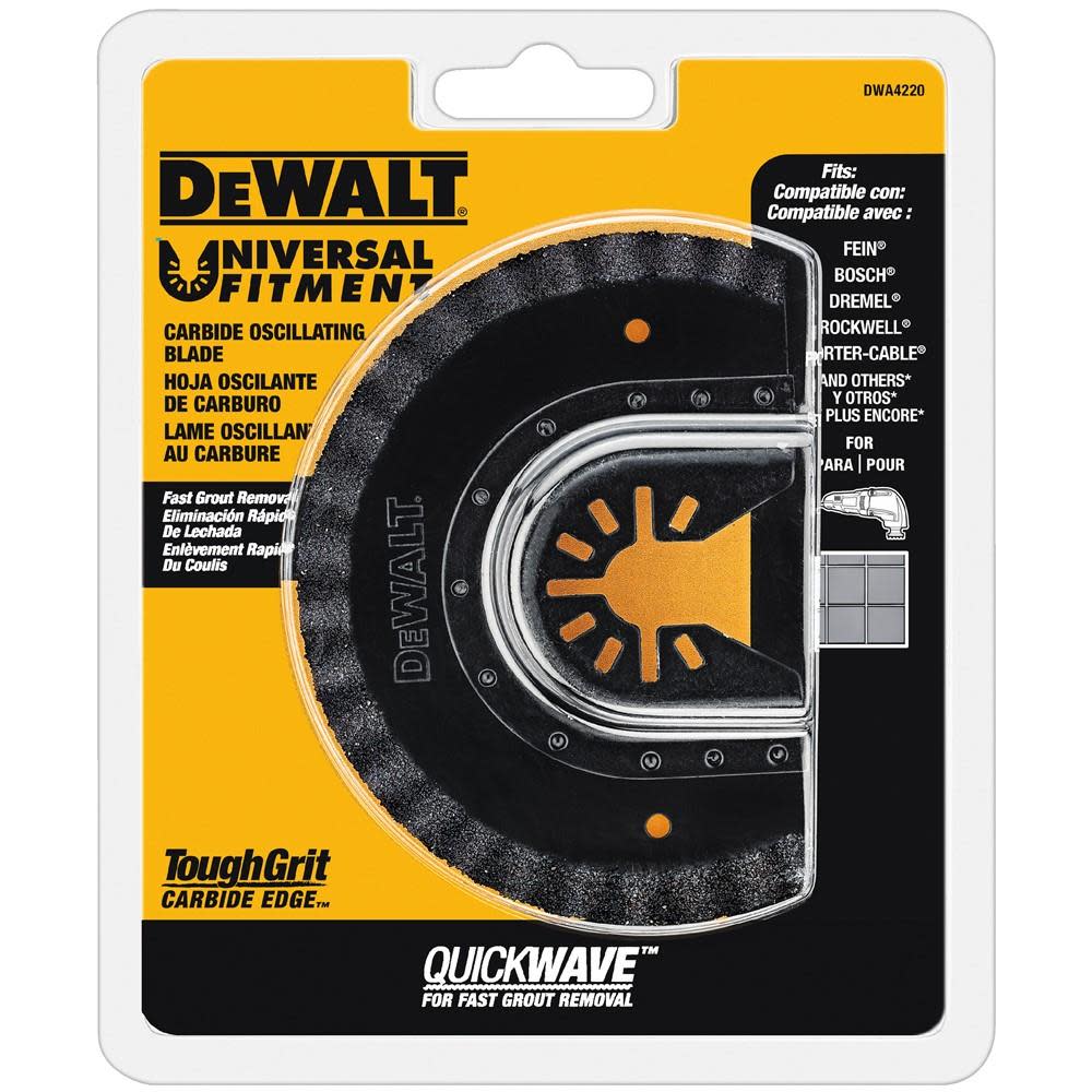 DEWALT Oscillating Carbide Grout Removal Blade - Flockneti