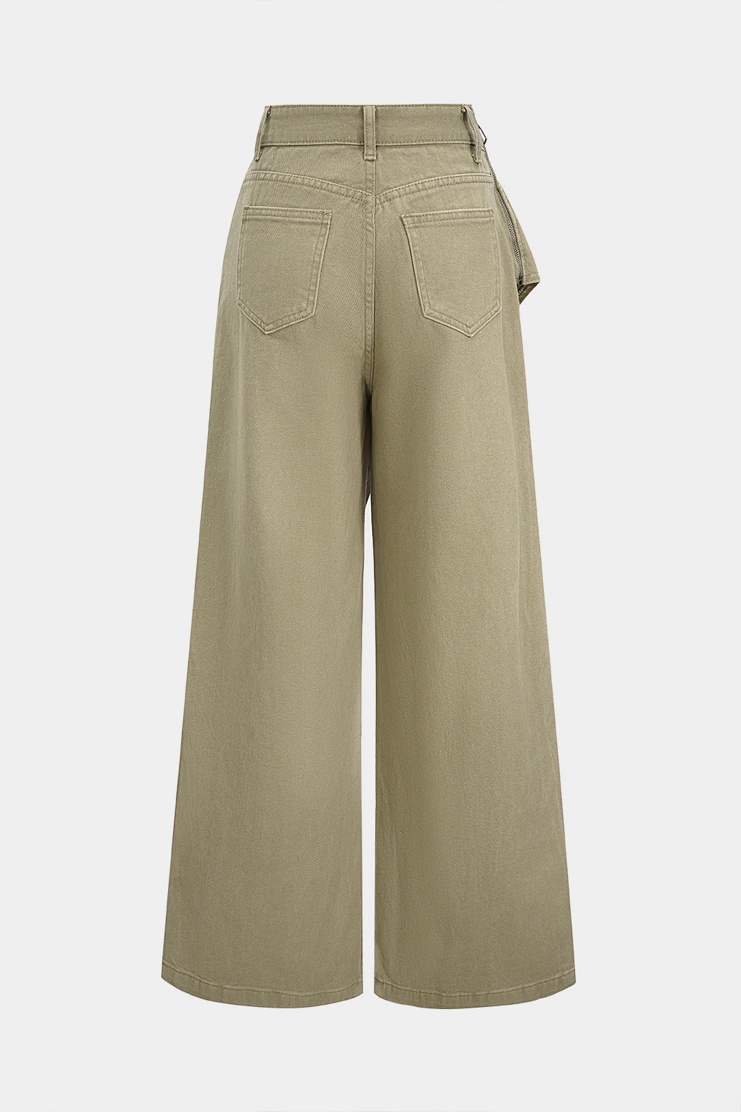 Denim Asymmetrical Jeans - Flockneti