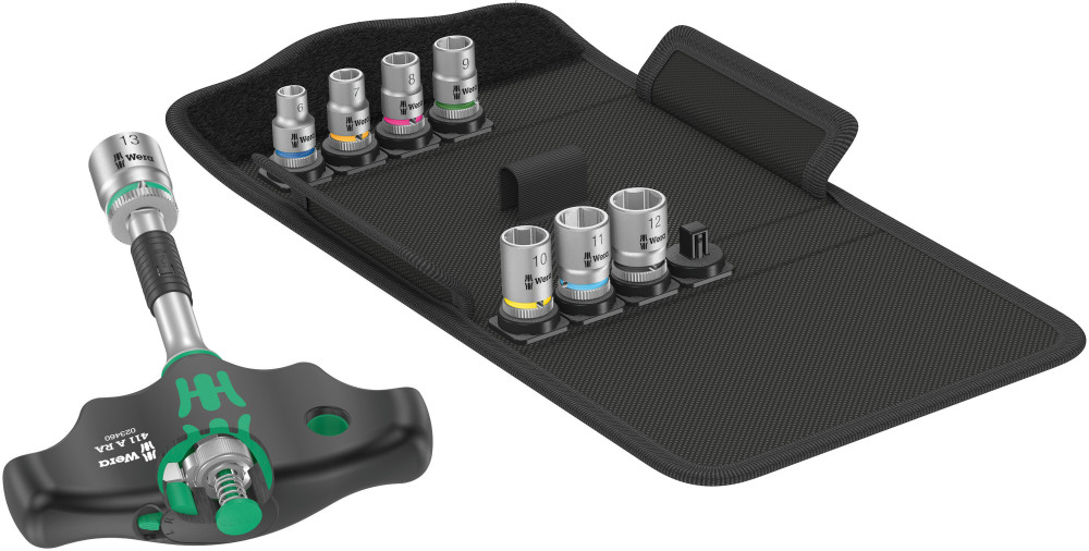 Wera Tools 9pc Kraftform Kompakt 400 RA Set 2 - Flockneti
