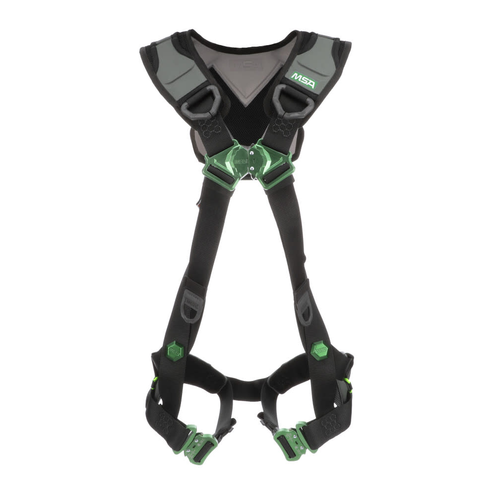 MSA Safety Works V FLEX Harness XL Back D Ring Quick Connect Leg Straps - Flockneti
