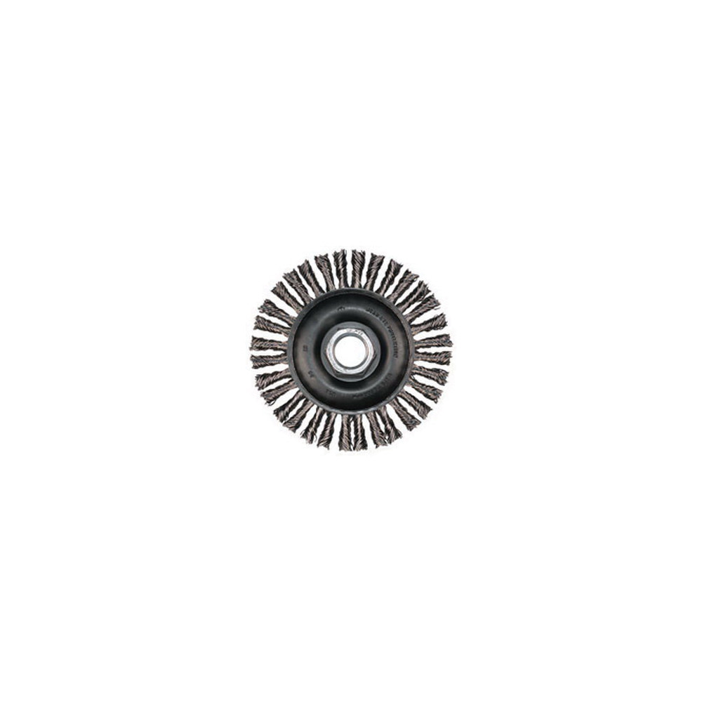 Pferd 6″ Stringer Bead Knot Wheel – .020 SS Wire 5/8-11 Thread 40 Knots - Flockneti
