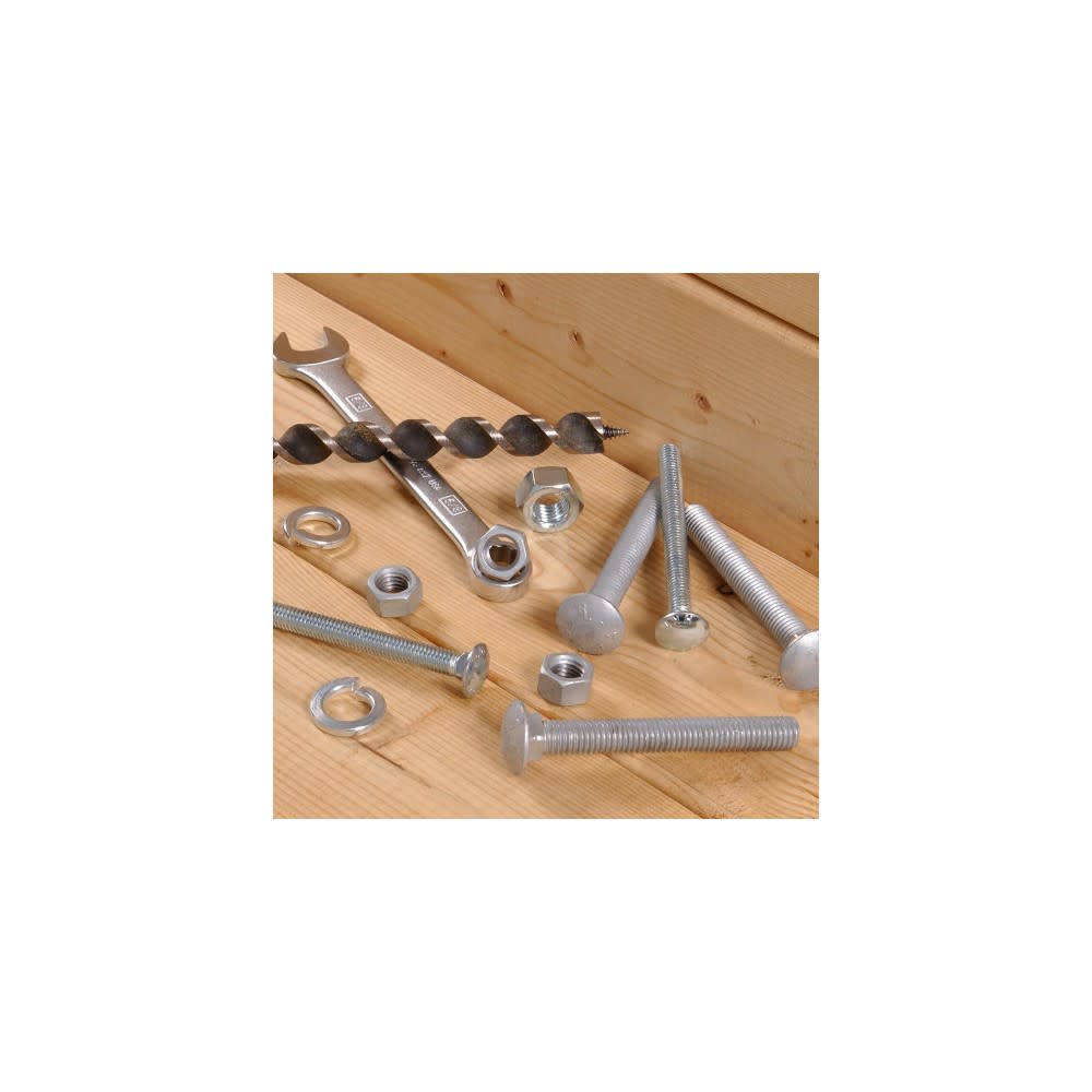 Hillman 1/4-20 x 3 1/2″ Zinc Carriage Bolt 100pk - Flockneti