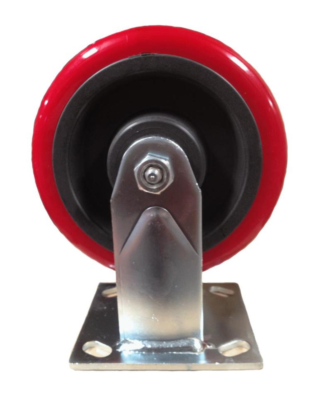 EZ Roll Casters 5In Poly on Poly Rigid Caster - Flockneti