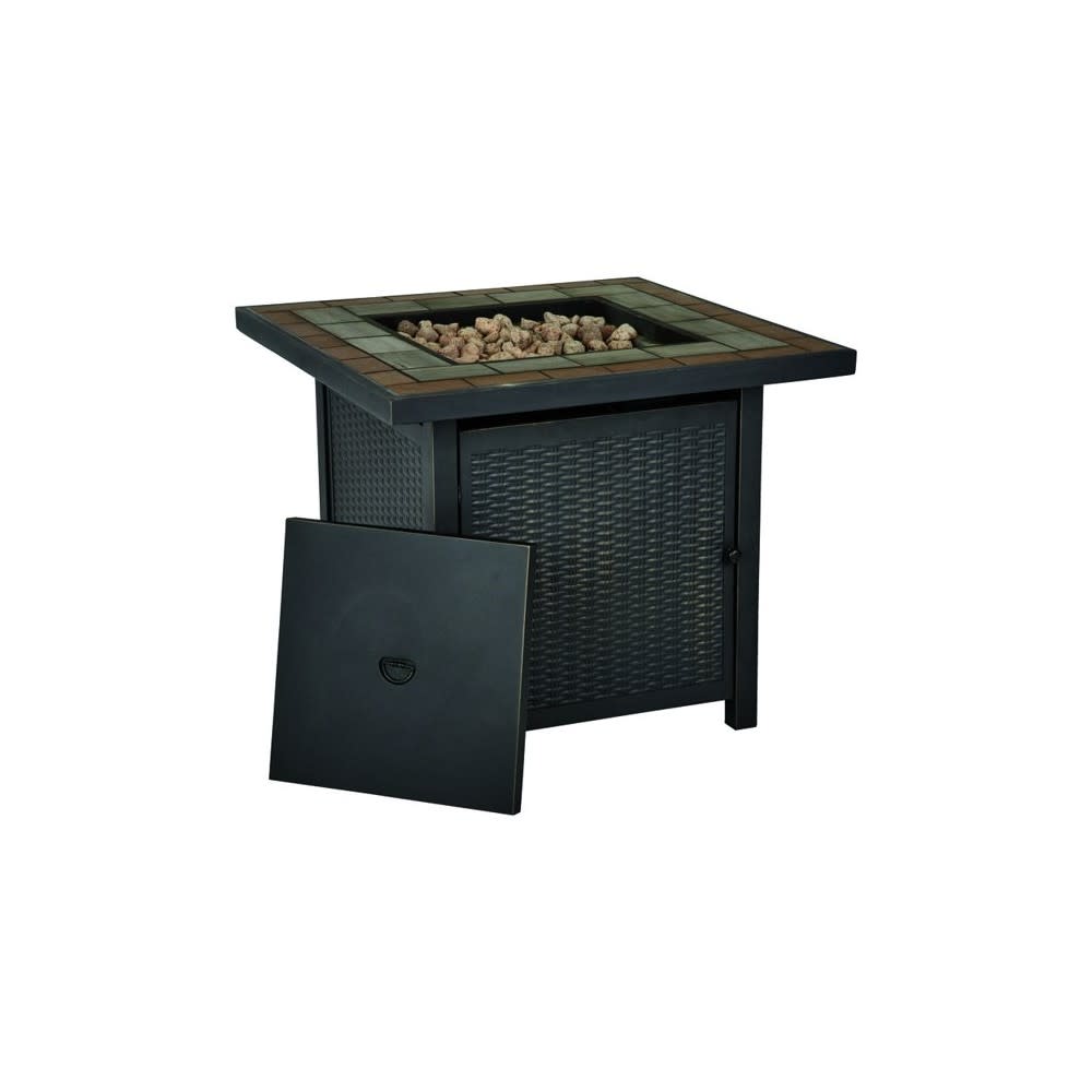 Living Accents Propane Fire Kit 30″ Black Steel Square - Flockneti