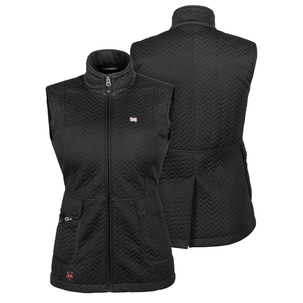 Mobile Warming Cascade Vest Womens Black Extra Small - Flockneti