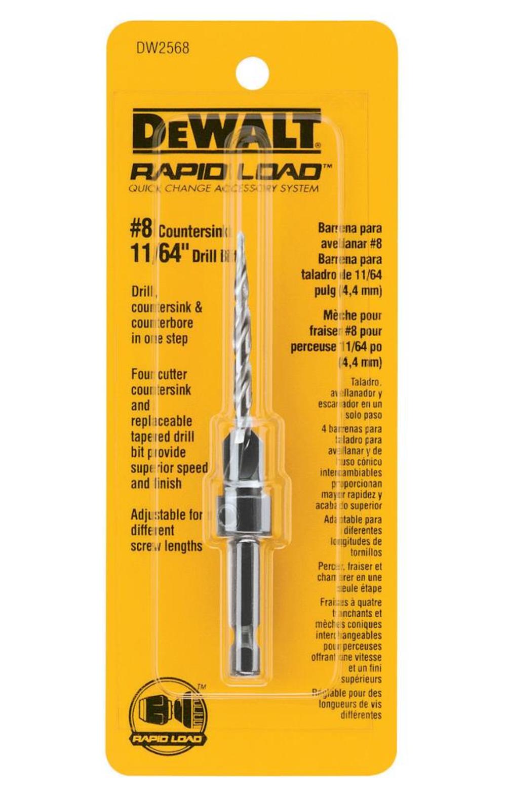 DEWALT #8 Countersink with 11/64 In. Bit - Flockneti