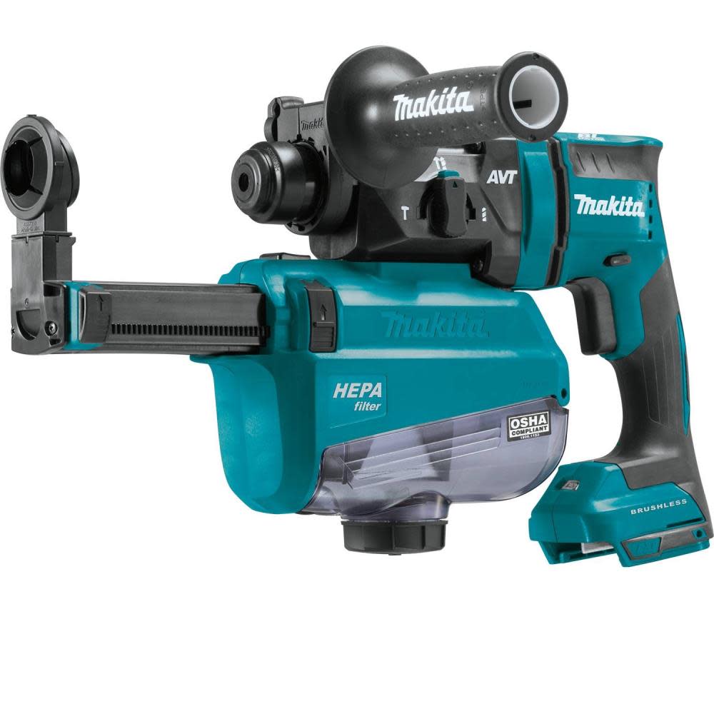 Makita 18V LXT 11/16″ AVT SDS Plus Rotary Hammer Kit with HEPA Dust Extractor Bare Tool - Flockneti