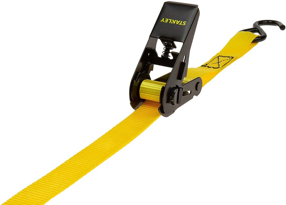 Stanley Ratchet Straps 1″ x 10′ 900 lb Break Strength Light Cargo Hauling 4pk - Flockneti
