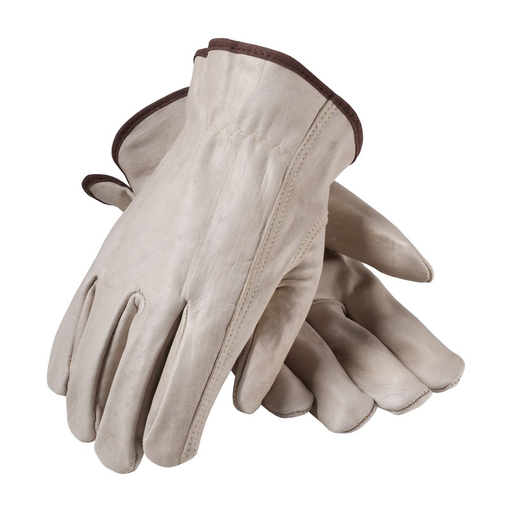 Protective Industrial Products Top Grain Cowhide Leather Drivers Superior Grade Keystone Thumb Medium - Flockneti