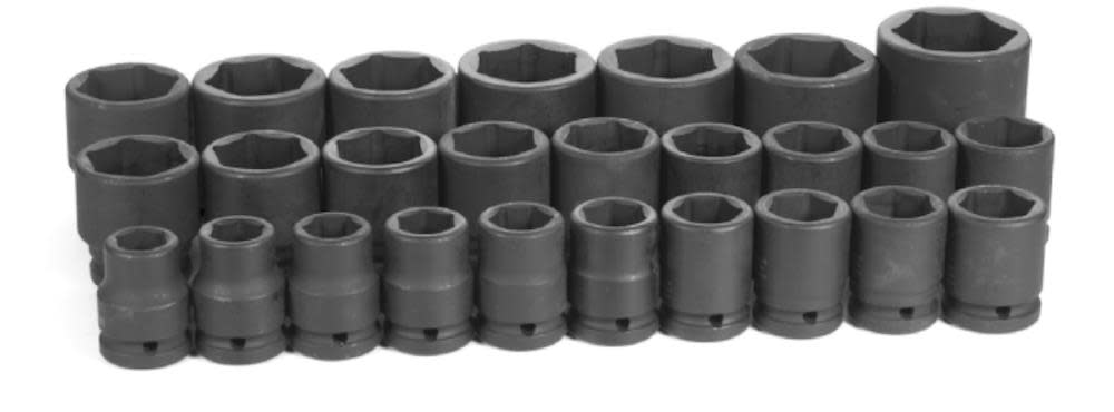 Grey Pneumatic 1/2″ Drive 30 Piece Standard/Deep Metric Set - Flockneti