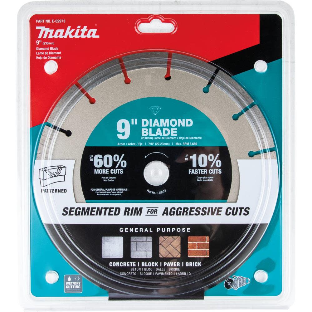 Makita 9″ Ultra-Premium Plus Diamond Blade Segmented General Purpose - Flockneti
