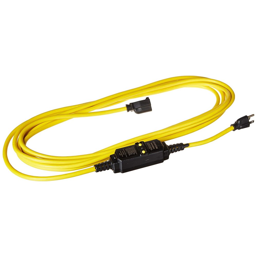 Leviton 25′ 2 Pole GFCI Device 14-3 SJTW Cord Set 15A 120V - Flockneti