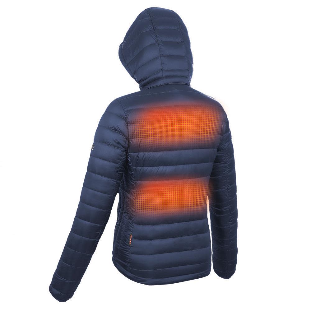 Mobile Warming Summit Heated Jacket 12 Volt Womens Navy Small - Flockneti