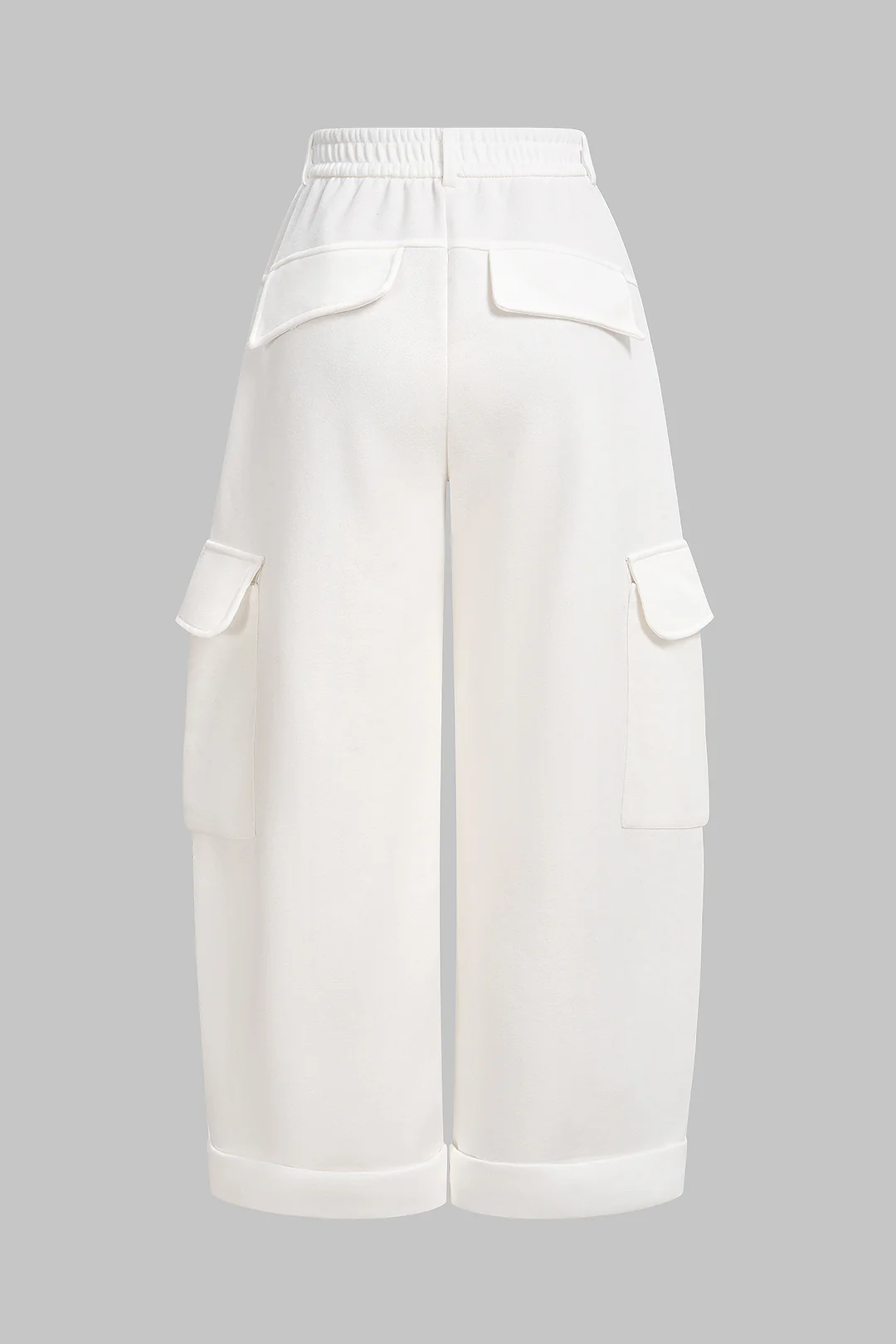 Pocket High Waist Wide Leg Pants - Flockneti