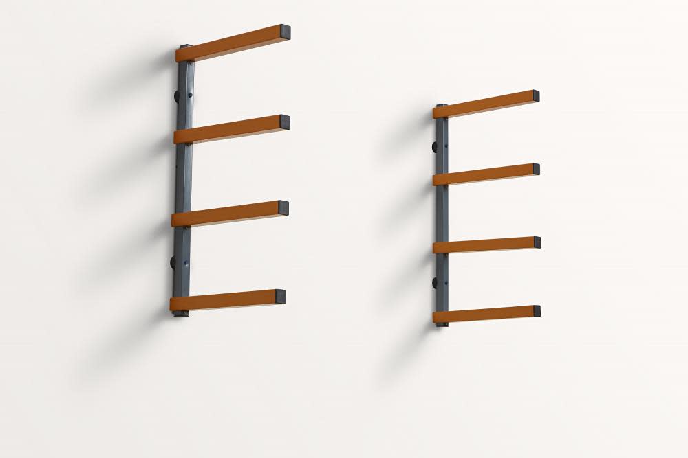 Bora Portamate 4-Level Wall Mounted Wood Storage Rack - Flockneti