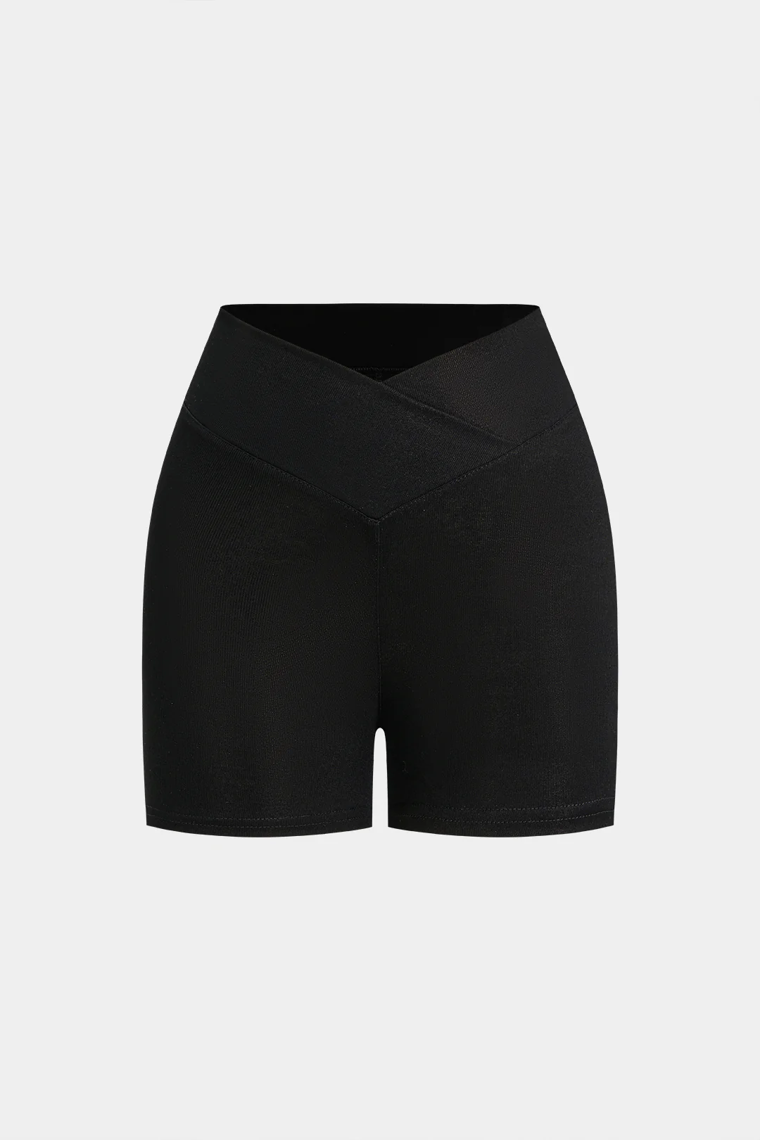 Solid High Waist Shorts - Flockneti