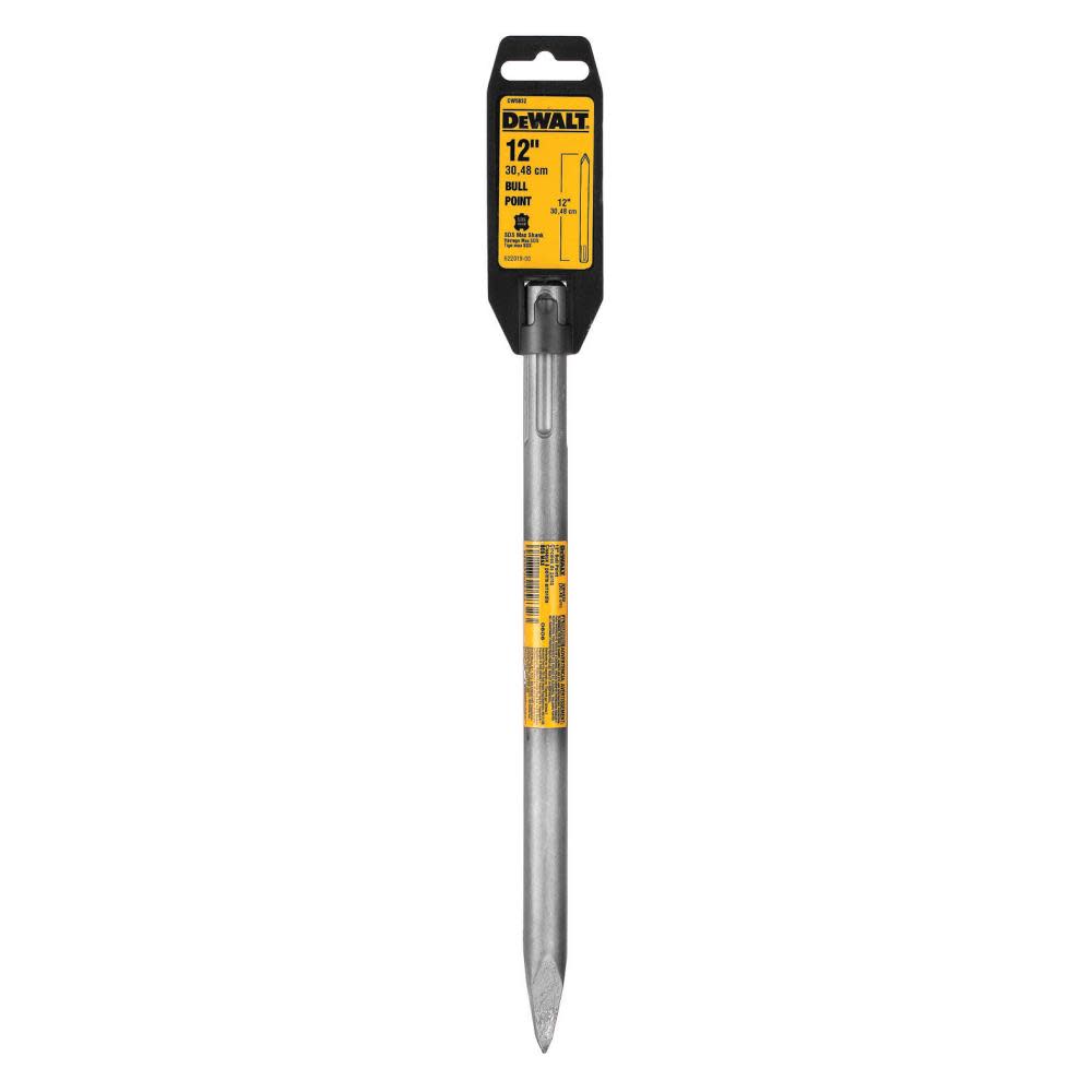 DEWALT 12 In. Bull Point Bit SDS Max Shank - Flockneti