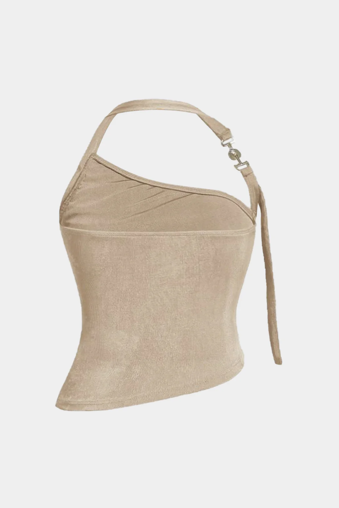 Plus Size Backless Asymmetrical Ruched Cami Top - Flockneti