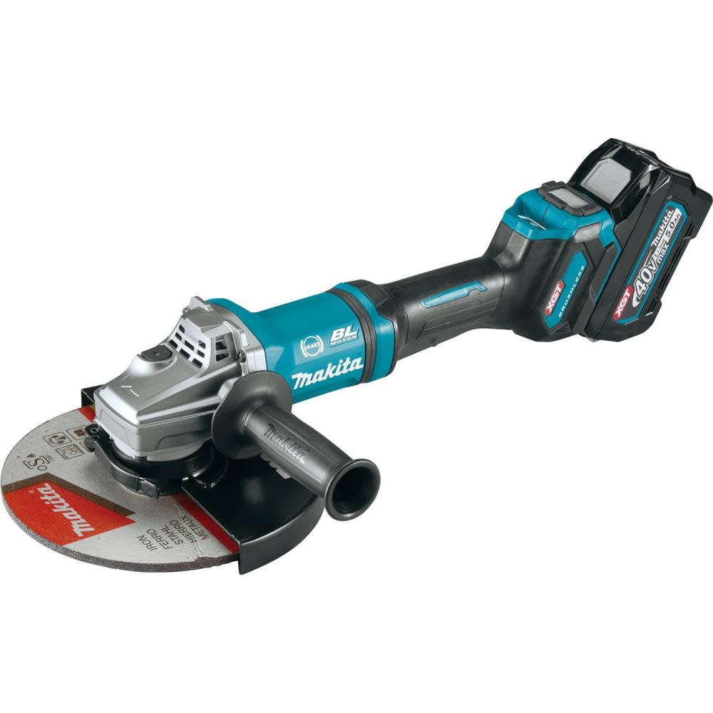 Makita XGT 40V max 7″ / 9″ Paddle Switch Angle Grinder Kit - Flockneti