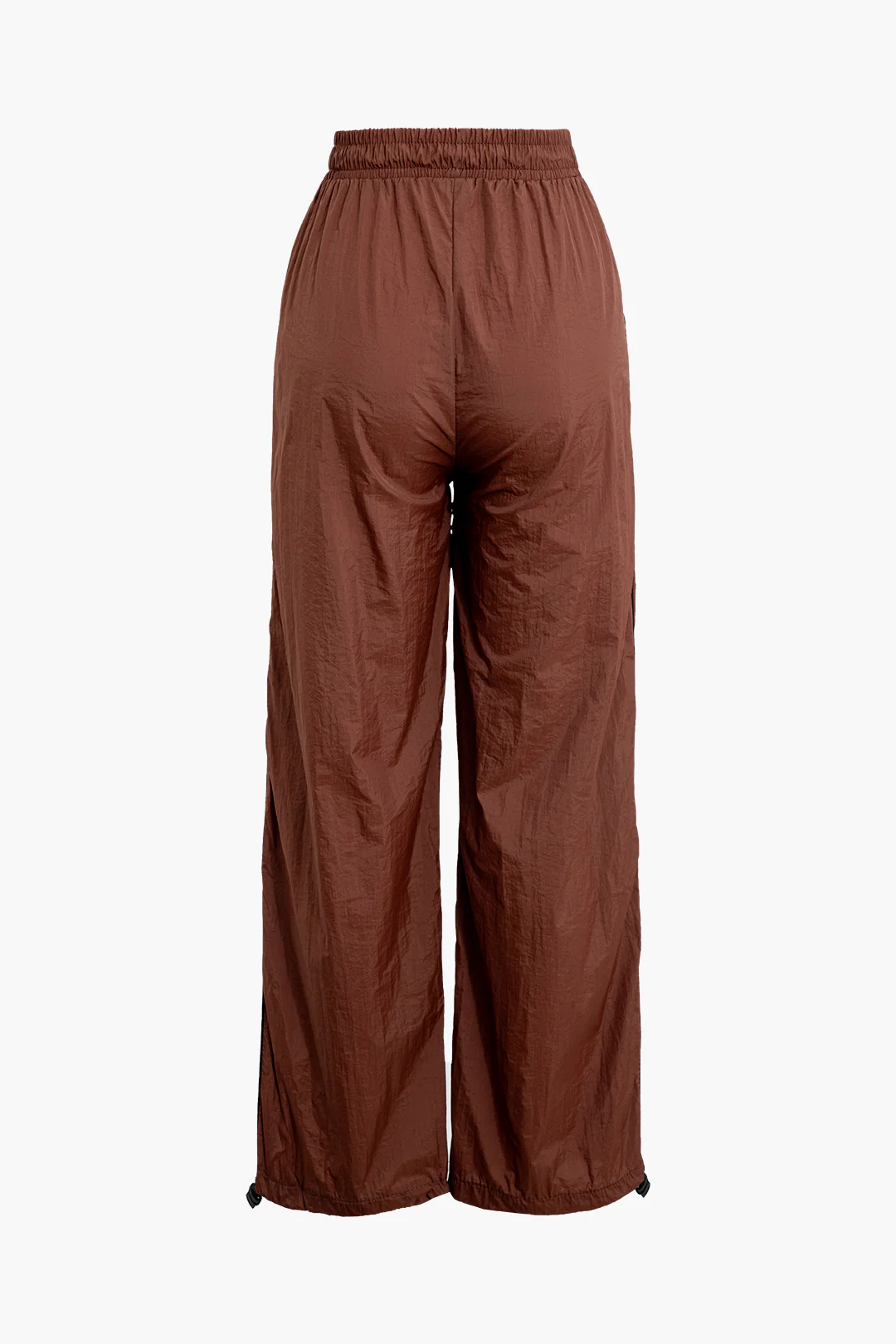Contrast Shirred Wide Leg Pants - Flockneti