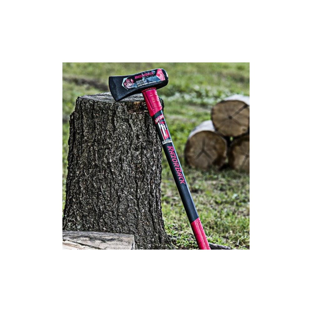 Razorback 8 Lbs Steel Head Splitting Maul with 34 In. Fiberglass Handle - Flockneti
