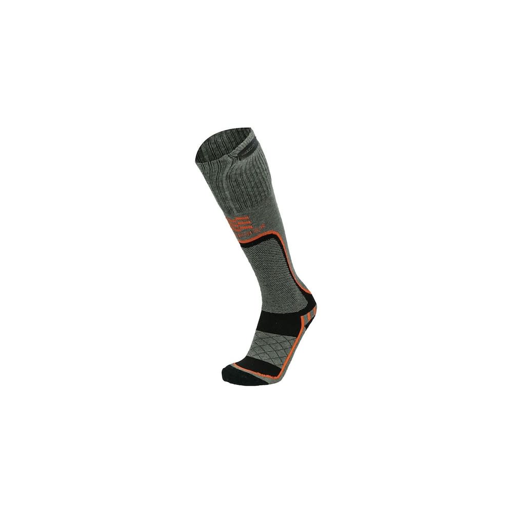 Mobile Warming 3.7V Premium 3.0 Merino Heated Sock Gray Medium - Flockneti