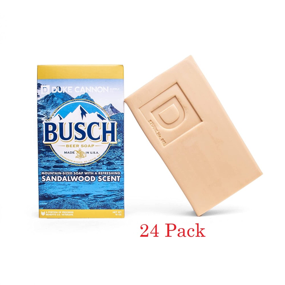 Duke Cannon 10oz Mountain Sized Busch Beer Soap 24pk - Flockneti