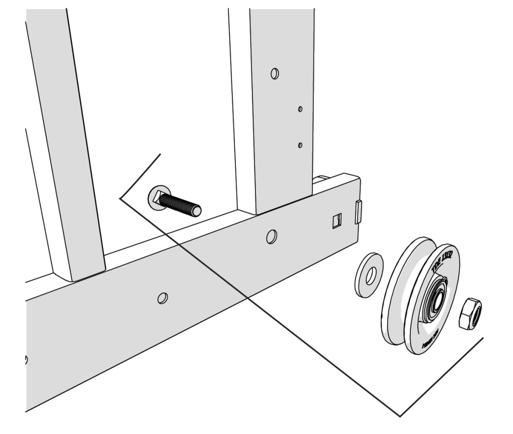 Tranzsporter TP 400 Carriage Wheel Kit - Flockneti