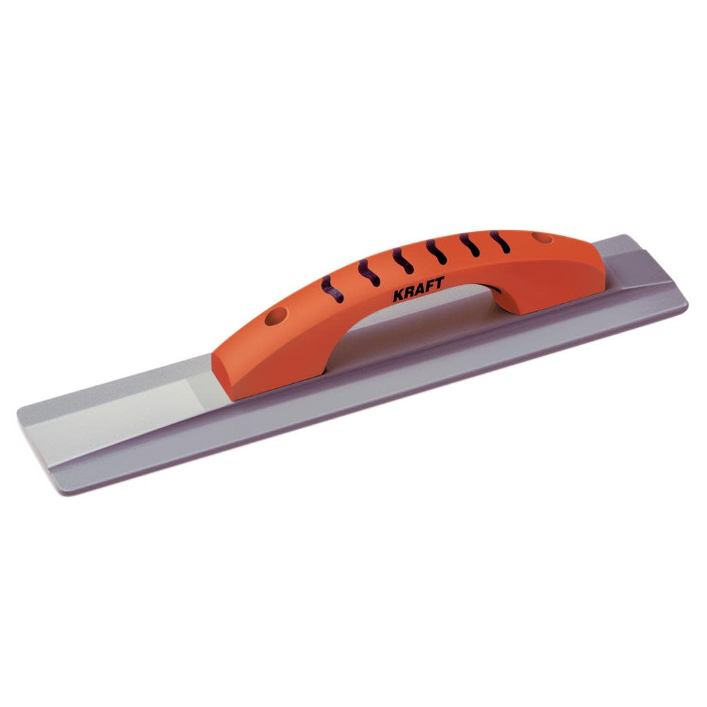 Kraft Tool Co 16 In. x 3-1/4 In. Square End Magnesium Hand Float with ProForm Handle - Flockneti