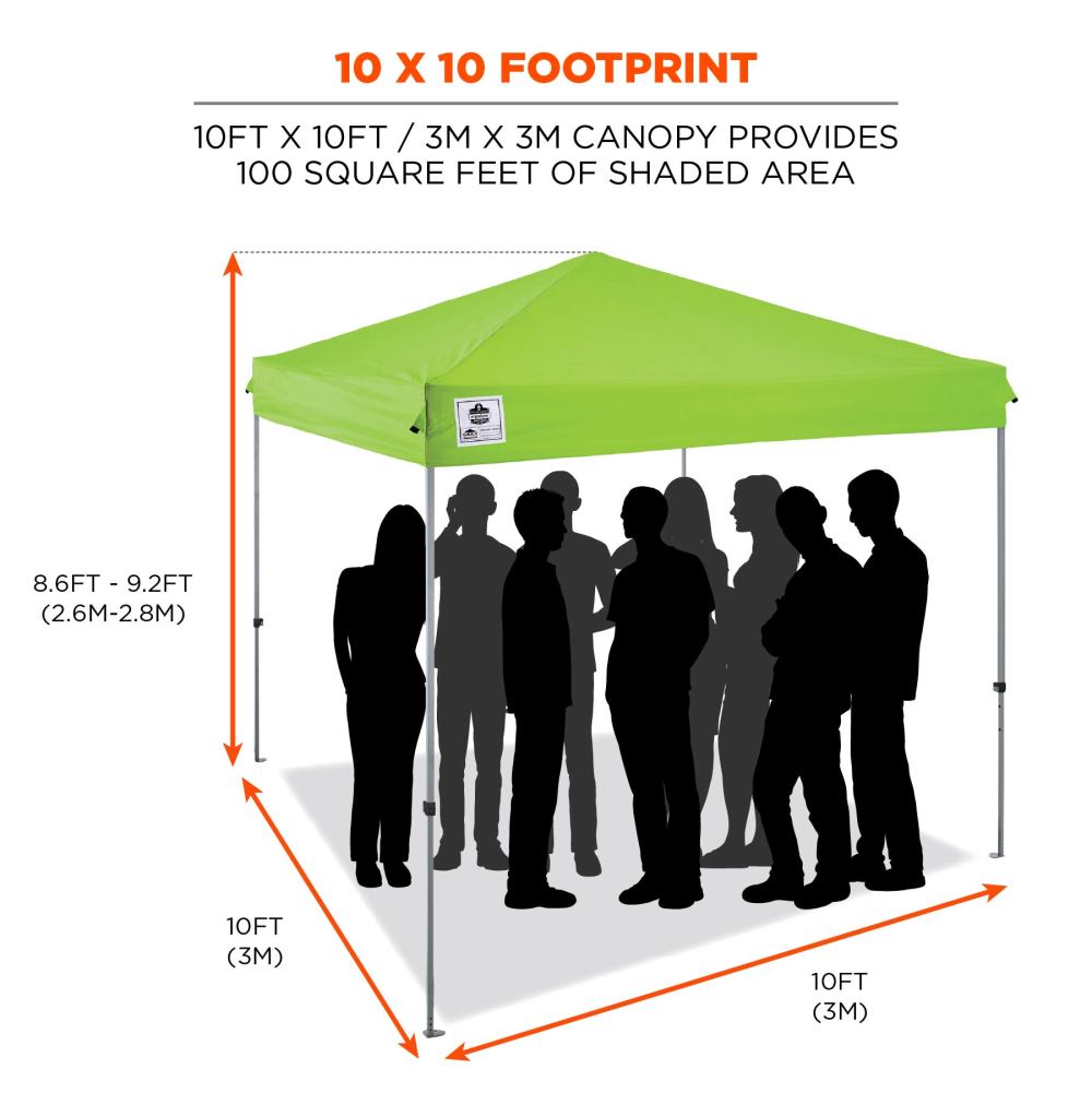 Ergodyne Shax 6010 10Ft x 10Ft Lightweight Tent - Flockneti