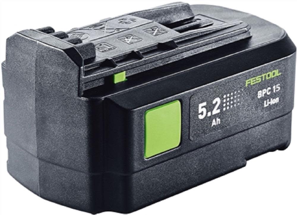 Festool 15 V Thin 5.2 Ah Li-Ion Battery - Flockneti