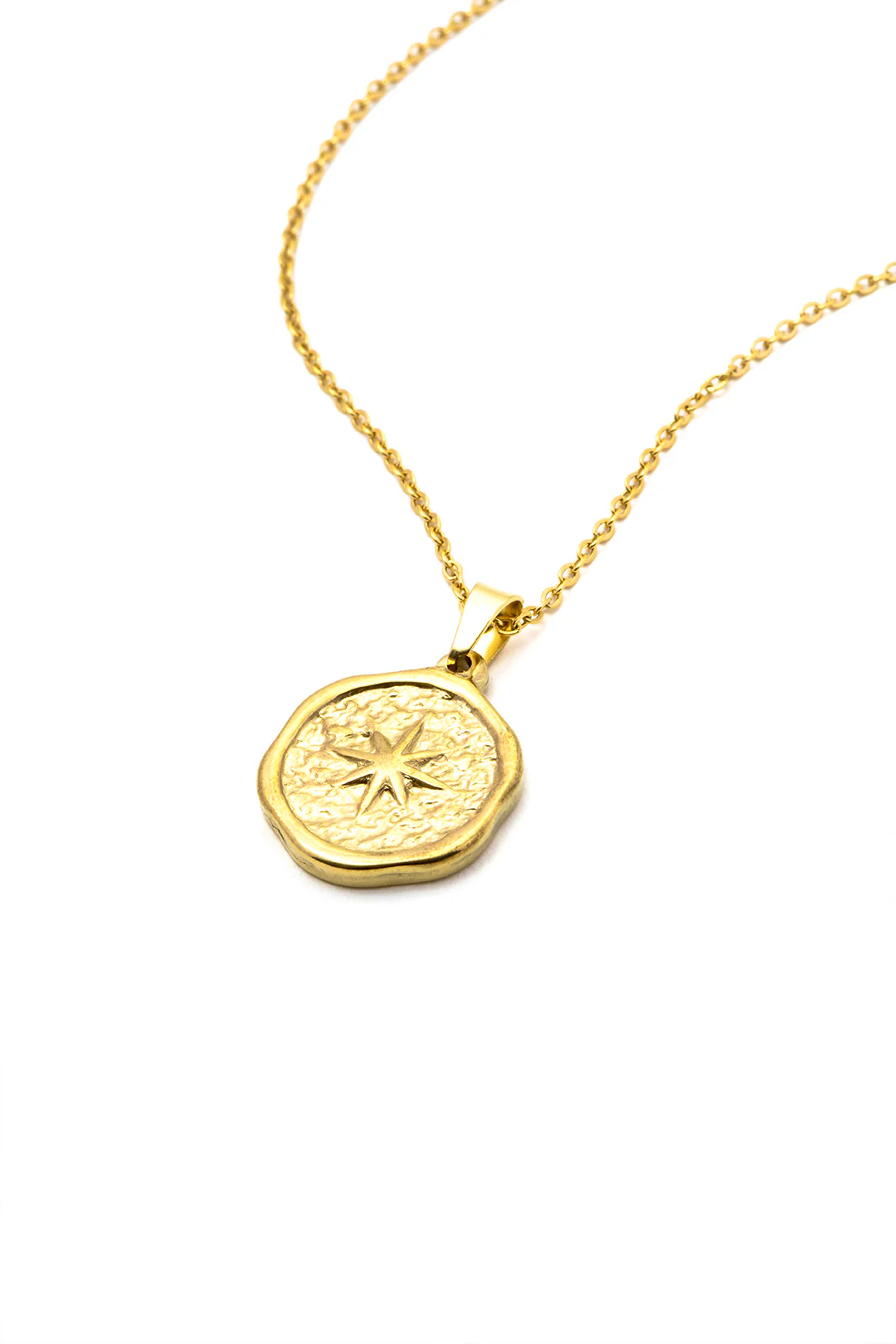 Alloy Star Moon Pendant Necklace - Flockneti
