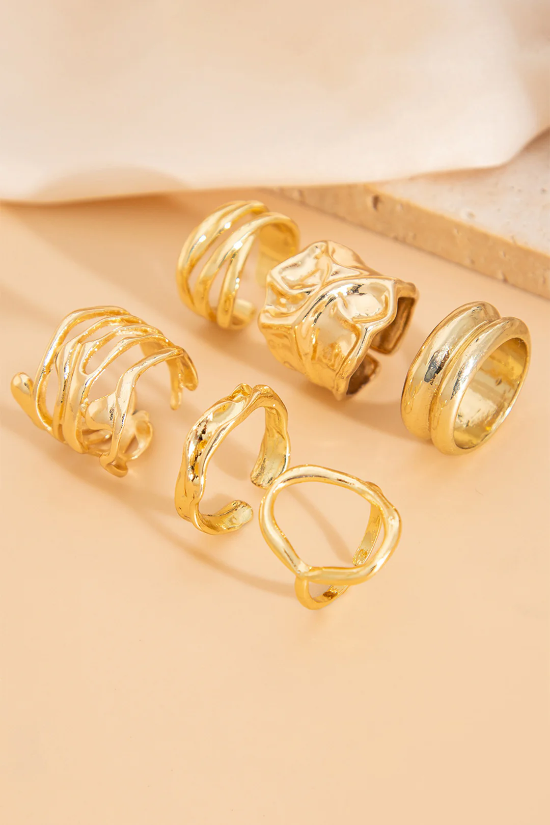 Metal Irregular Open Rings - Flockneti