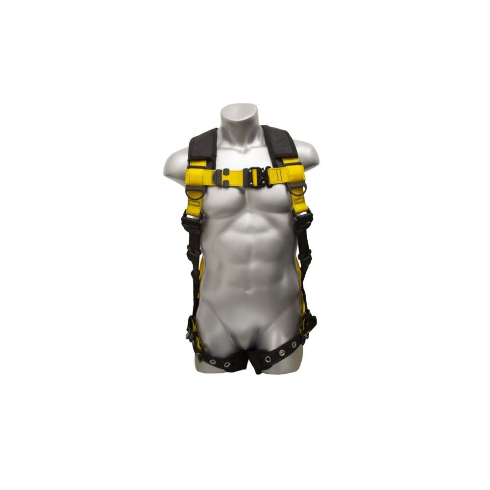 Guardian Fall Protection M-L Series 5 Full-Body Harness with Chest QC - Flockneti