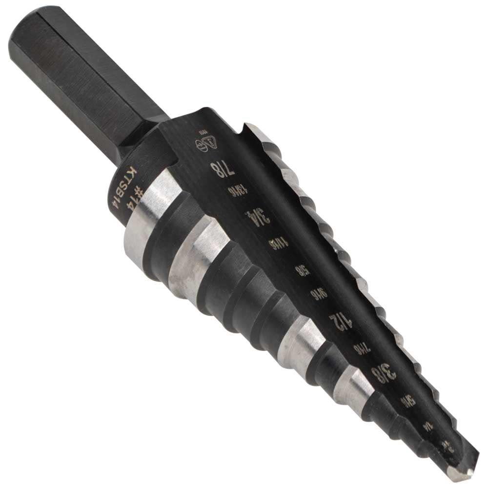 Klein Tools Step Drill Bit #14 Double-Fluted - Flockneti