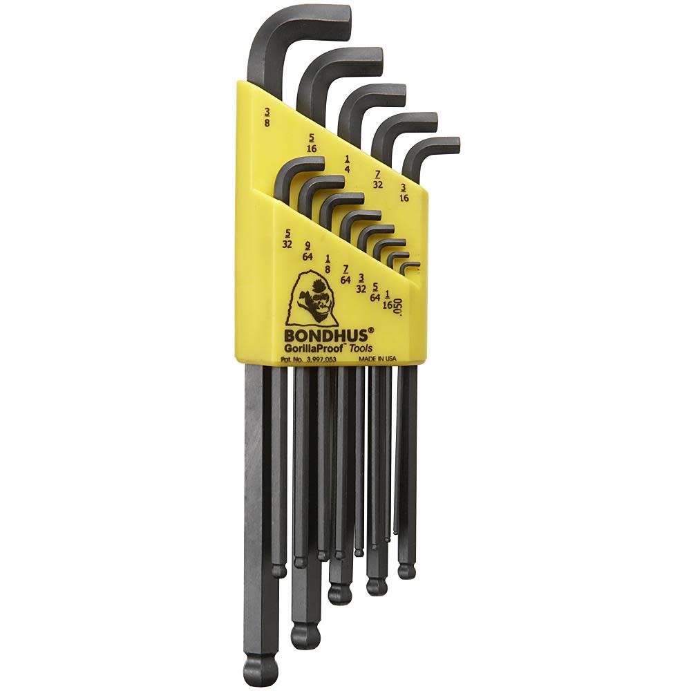 Bondhus Set 13 Stubby Balldriver L-wrenches - Flockneti