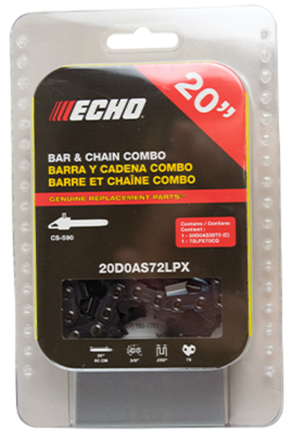 Echo Bar and Chain Combo Pack 20″ - Flockneti