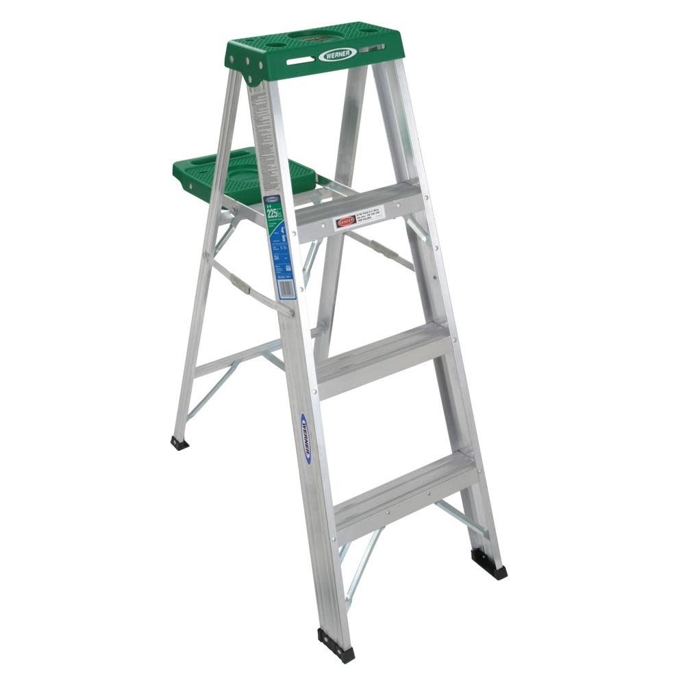 Werner 4 Ft Aluminum Type II Step Ladder - Flockneti