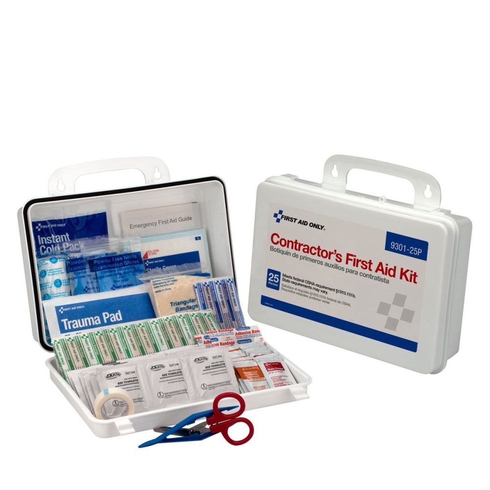 First Aid Only 25 Person Plastic Case Contractor First Aid Kit - Flockneti