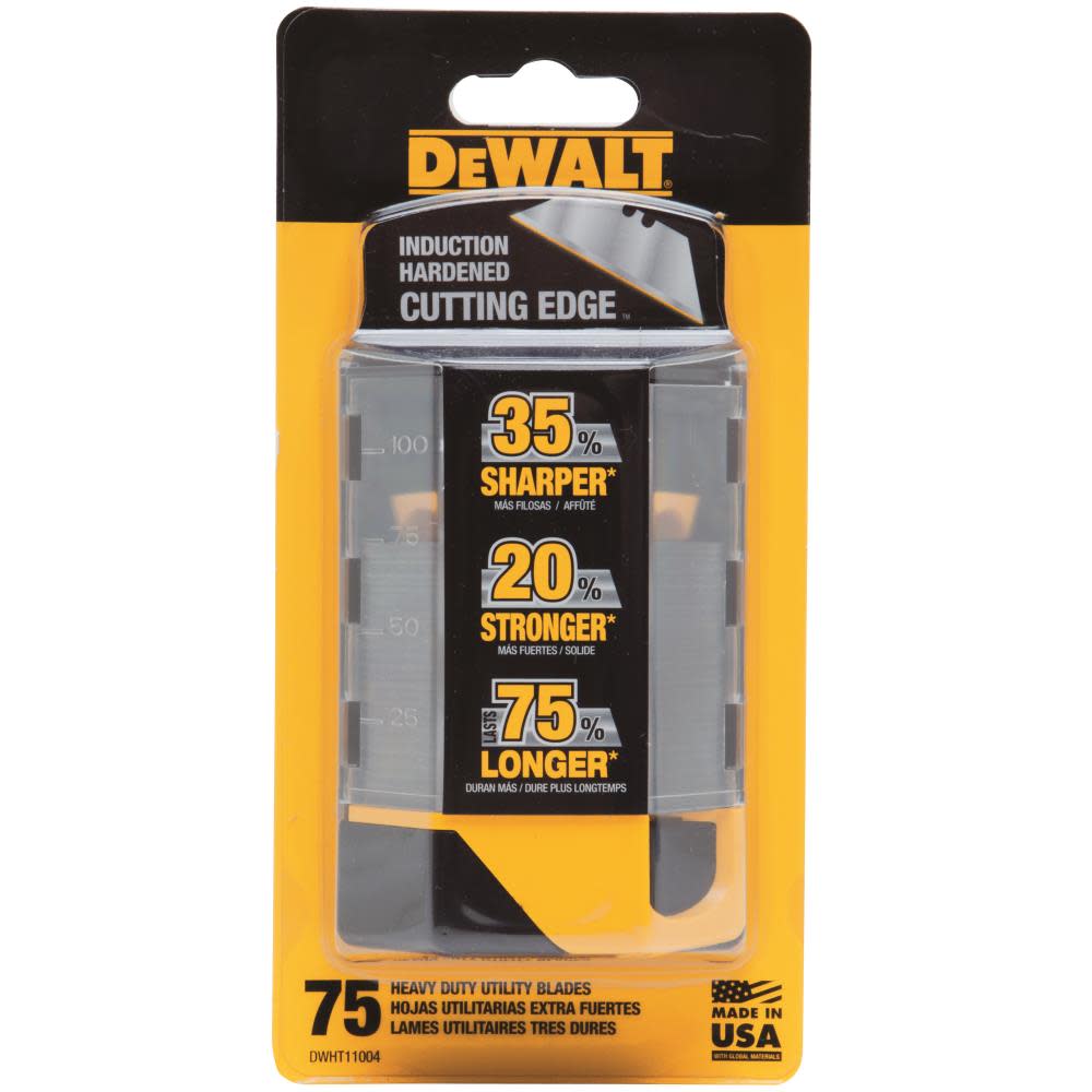 DEWALT Utility Knife Blades Heavy Duty 75pk - Flockneti