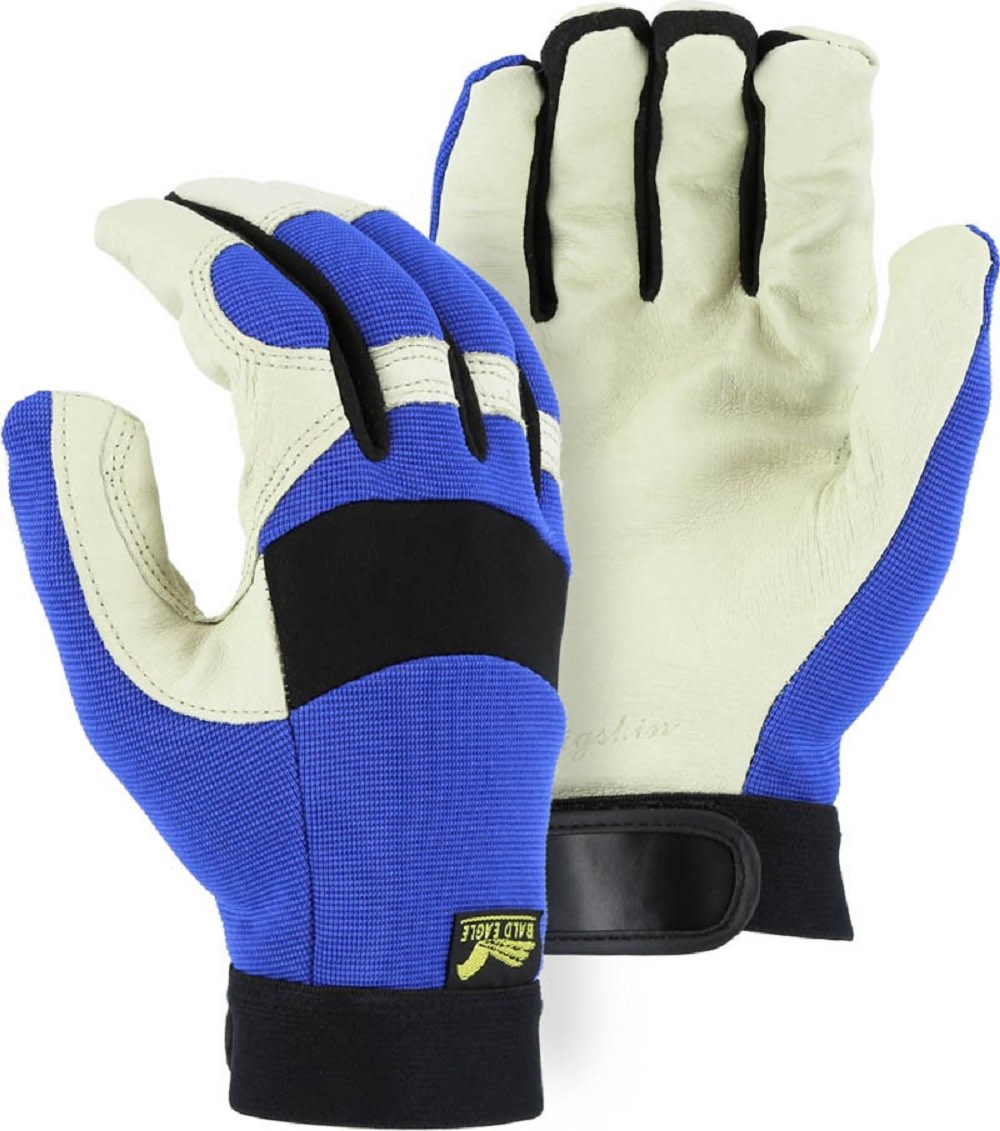Majestic Glove Bald Eagle Mechanics Glove XL-Large - Flockneti