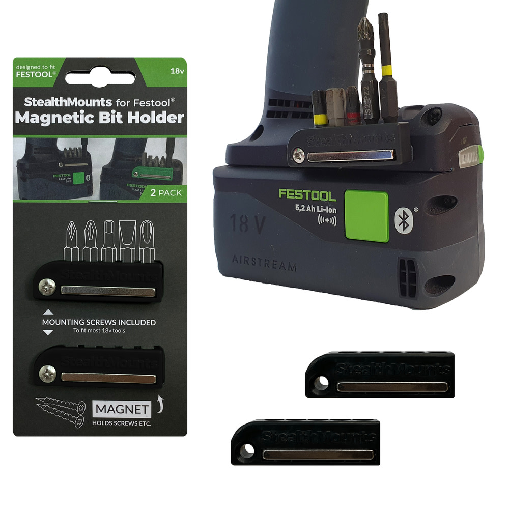 Stealthmounts BLACK Bit Holder for 2pk - Flockneti