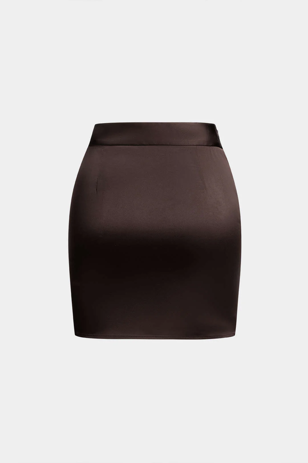 Satin Pleated Mini Skirt - Flockneti