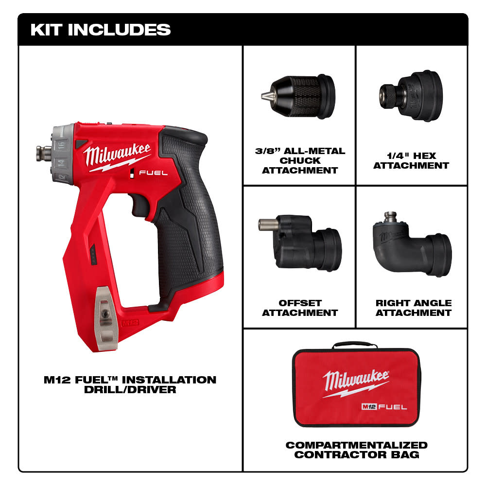 Milwaukee M12 FUEL Installation Drill/Driver (Tool-Only) - Flockneti
